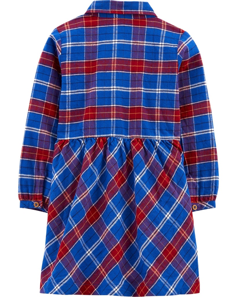 Vestido Carter’s Manga Larga Cuadros