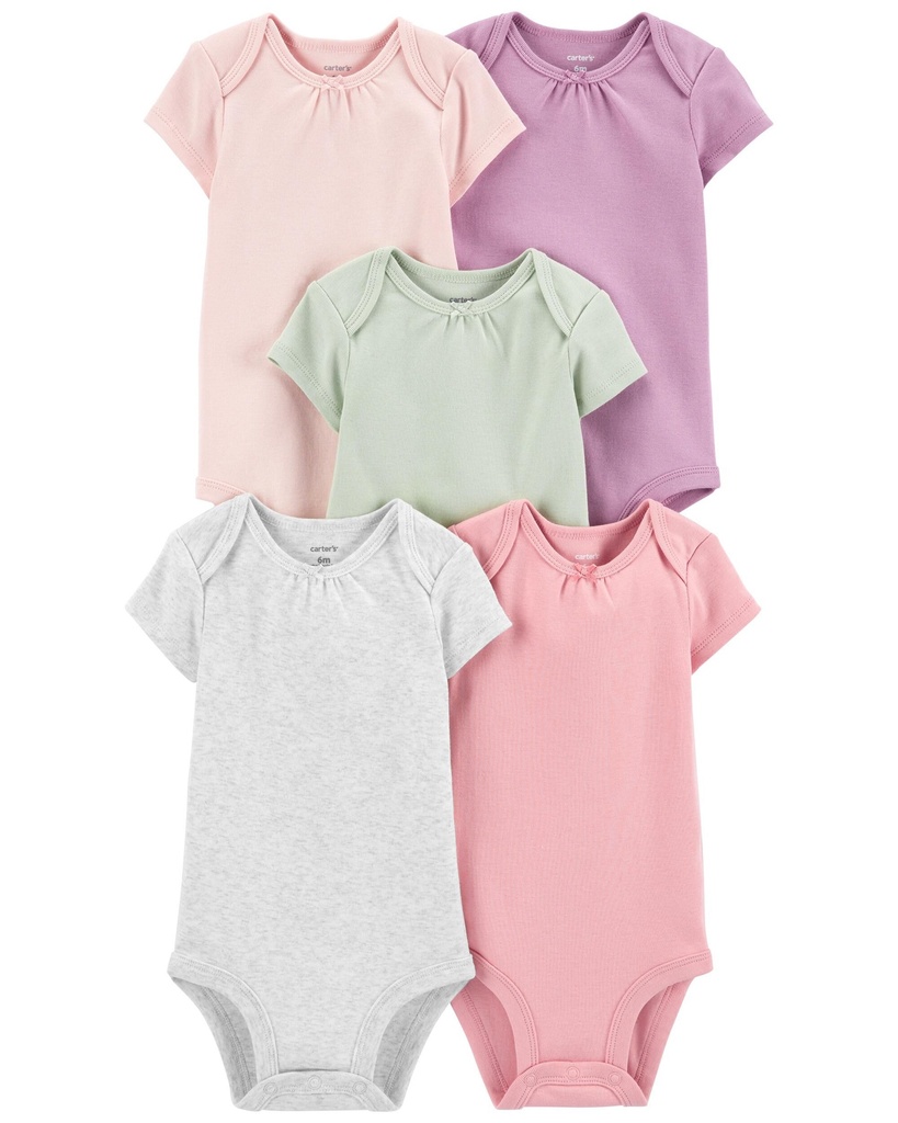Set BodySuits Carter’s Manga Corta - 5 Piezas