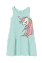 Vestido H&M Estampado sin Mangas Unicornio