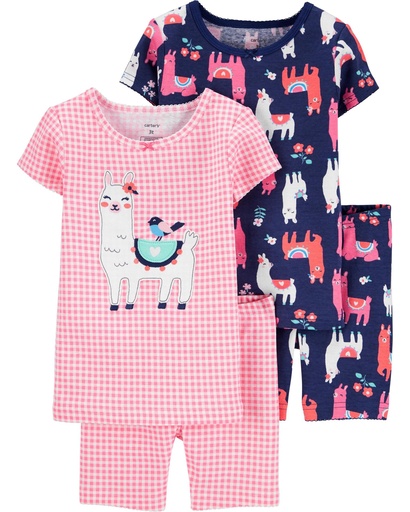 [1H440510] Set Franela y Short Llama - 4 Piezas