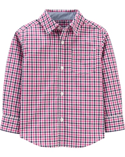 [1H818] Camisa Carter’s Manga Larga Cuadros