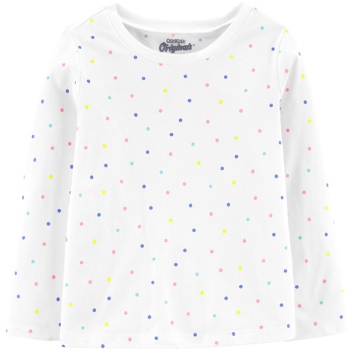 [1H490812] Franela OshKosh Manga Larga Pepitas Colores