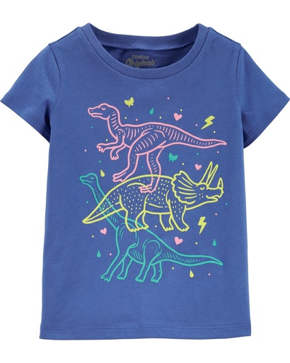 [2H472734] Franela OshKosh Manga Corta Dinosaurio