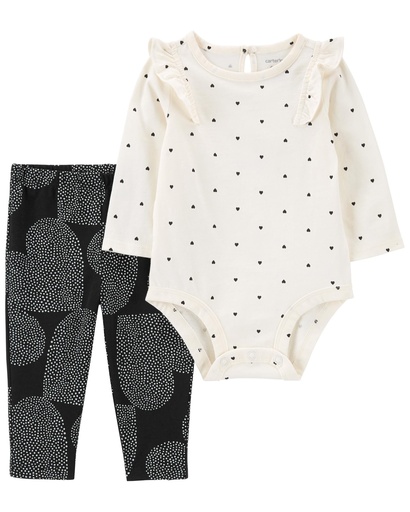 Set Body y Pantalón Corazones - 2 Piezas